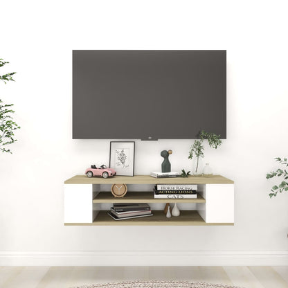 Pensile Porta Tv 100X30X26,5Cm Legno Multistrato