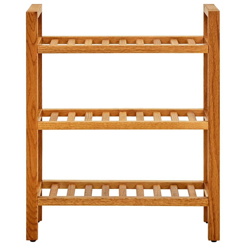 Scarpiera Con 3 Ripiani 50X27X In Legno Massello Di Rovere