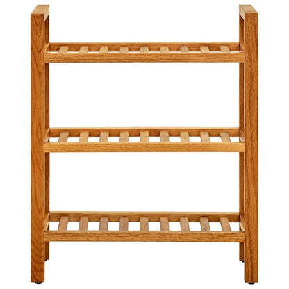 Scarpiera Con 3 Ripiani 50X27X In Legno Massello Di Rovere