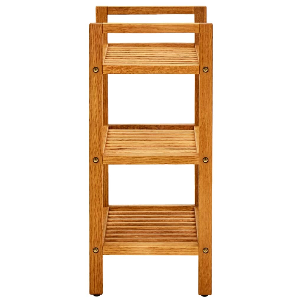 Scarpiera Con 3 Ripiani 50X27X In Legno Massello Di Rovere