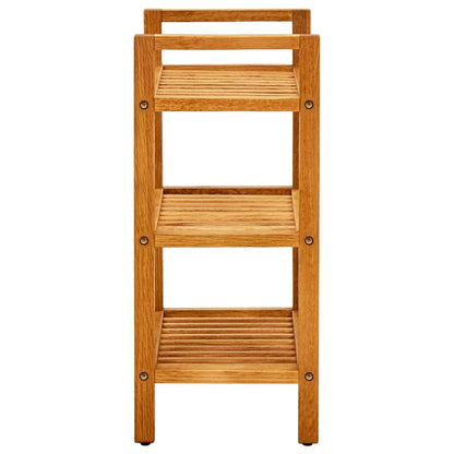 Scarpiera Con 3 Ripiani 50X27X In Legno Massello Di Rovere