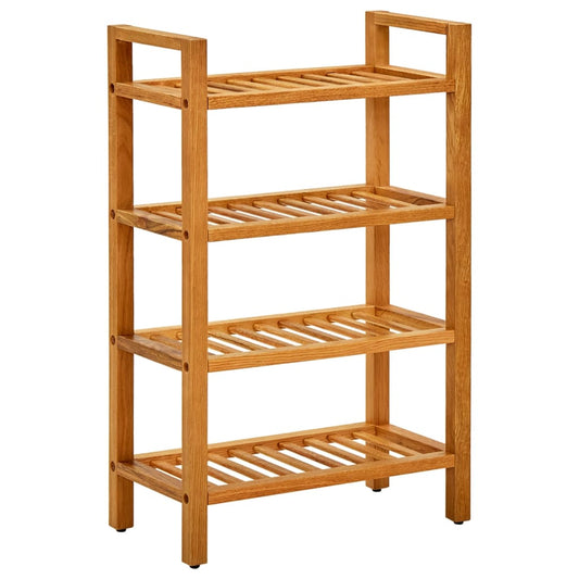 Scarpiera Con 4 Ripiani 50X27X In Legno Massello Di Rovere