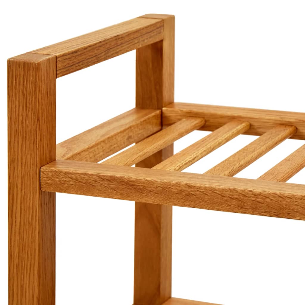 Scarpiera Con 4 Ripiani 50X27X In Legno Massello Di Rovere