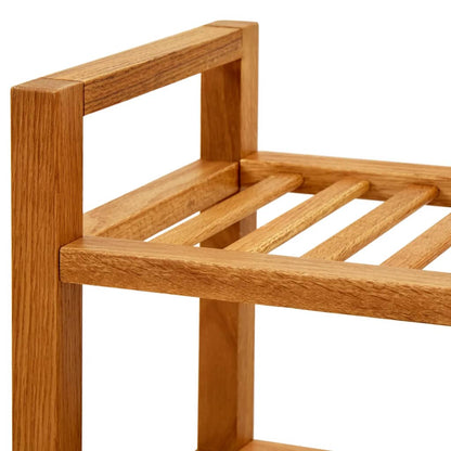 Scarpiera Con 4 Ripiani 50X27X In Legno Massello Di Rovere