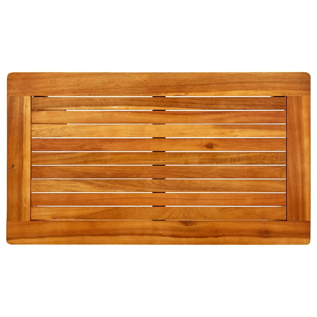 Tavolino Da Giardino In Legno Massello Di Acacia