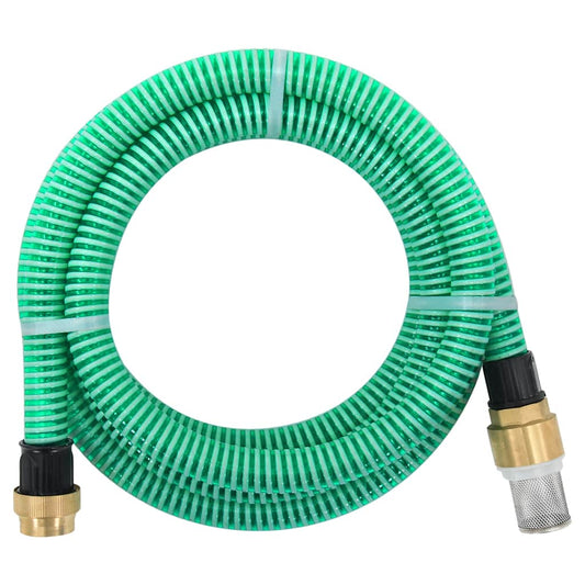 Tubo Di Aspirazione Con Raccordi In Ottone 1,1&quot; Pvc Verde