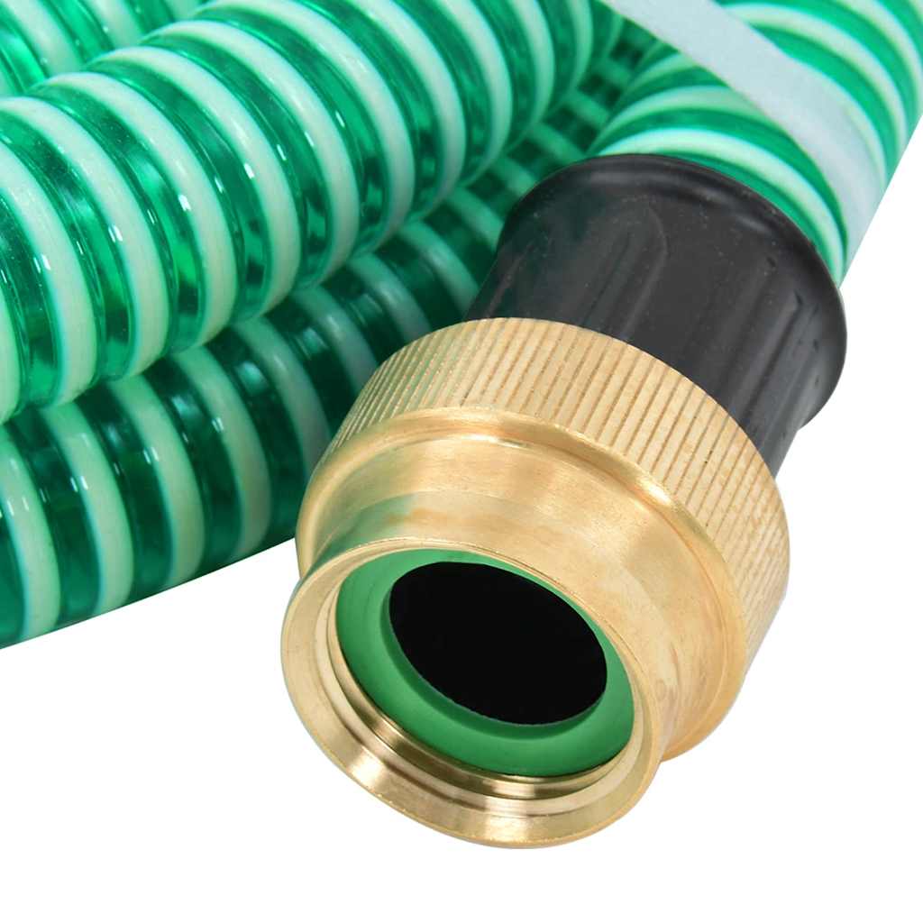 Tubo Di Aspirazione Con Raccordi In Ottone 1,1&quot; Pvc Verde