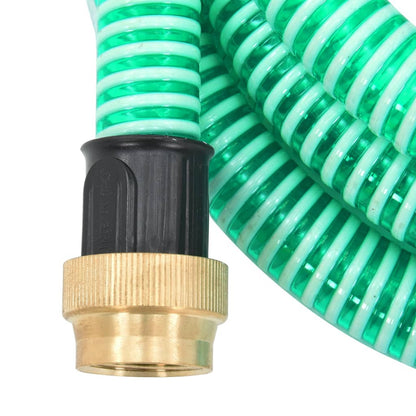 Tubo Di Aspirazione Con Raccordi In Ottone 1,1&quot; Pvc Verde