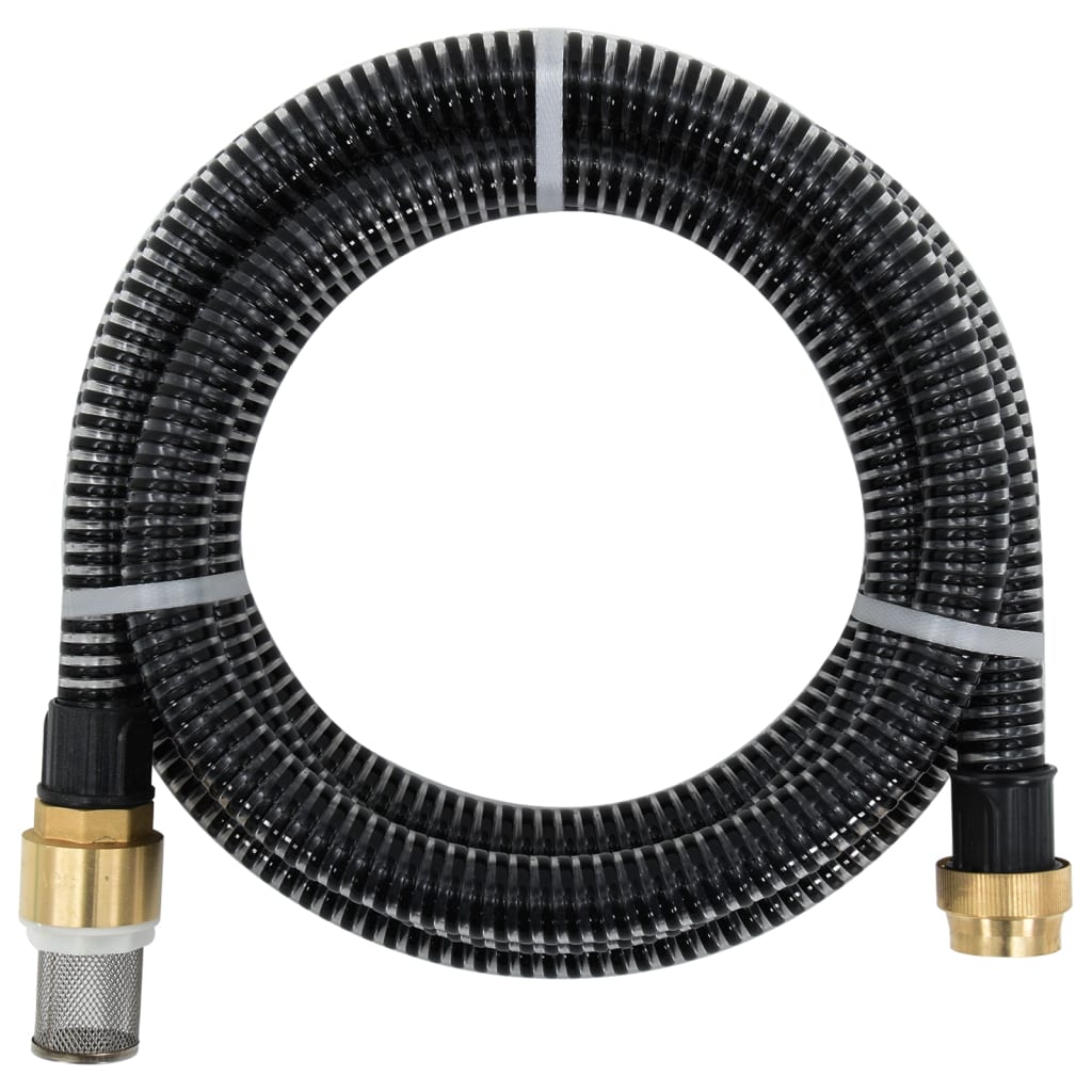 Tubo Di Aspirazione Con Connettori In Ottone 2M Nero