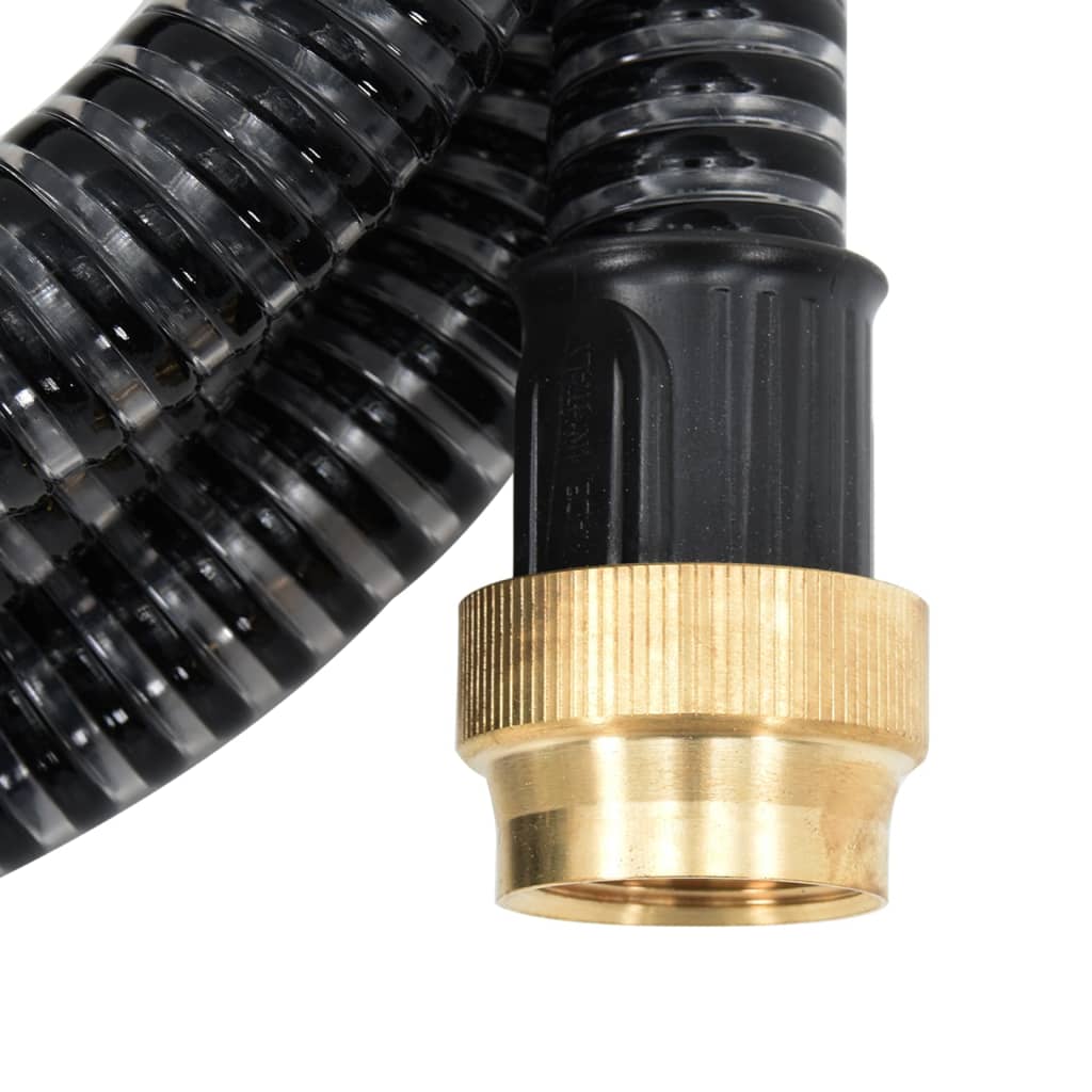 Tubo Di Aspirazione Con Connettori In Ottone 2M Nero