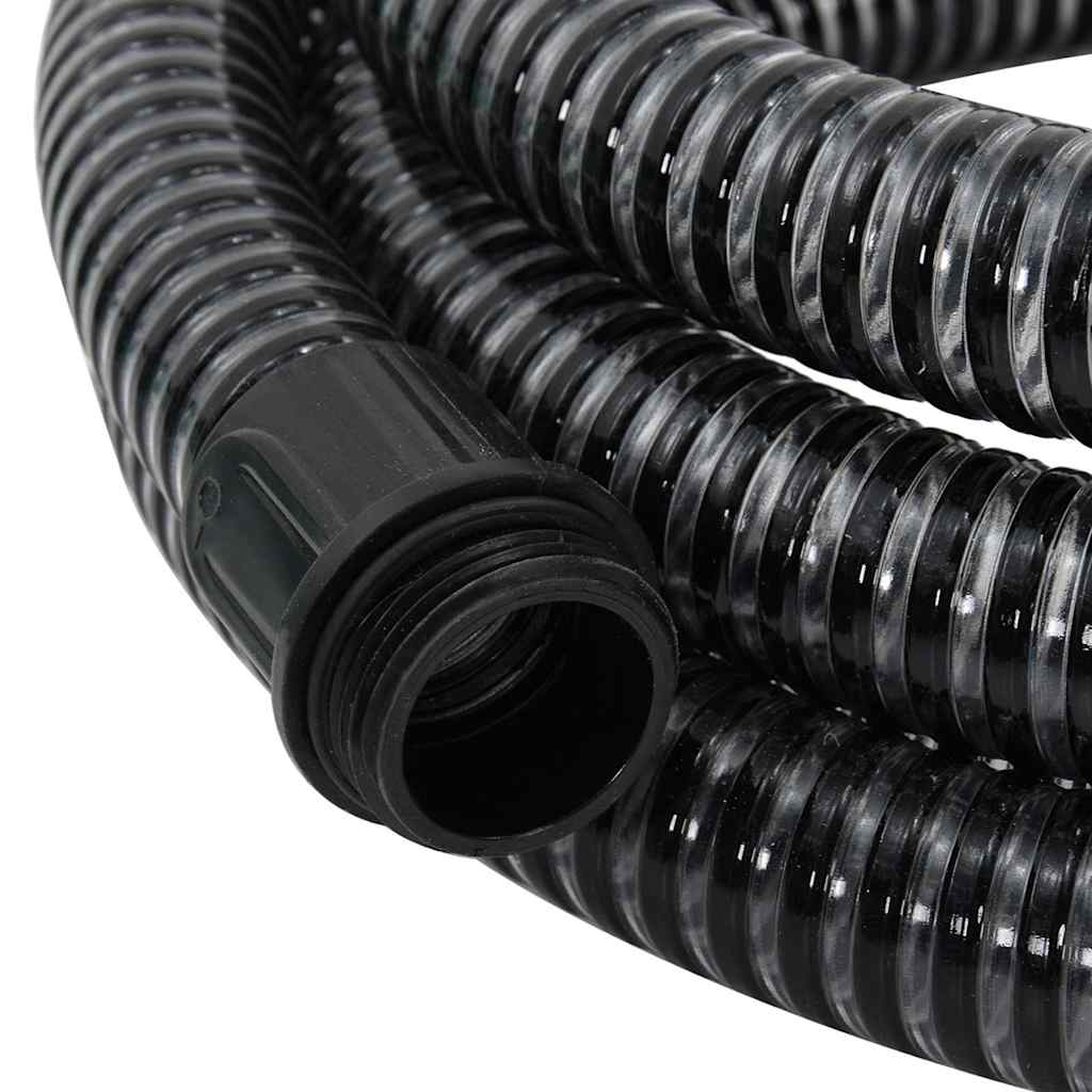 Tubo Di Aspirazione Con Connettori In Ottone 2M Nero