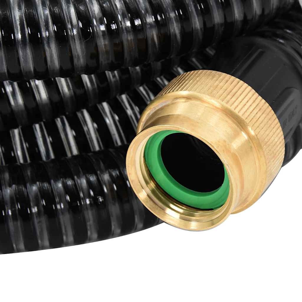 Tubo Di Aspirazione Con Connettori In Ottone 2M Nero