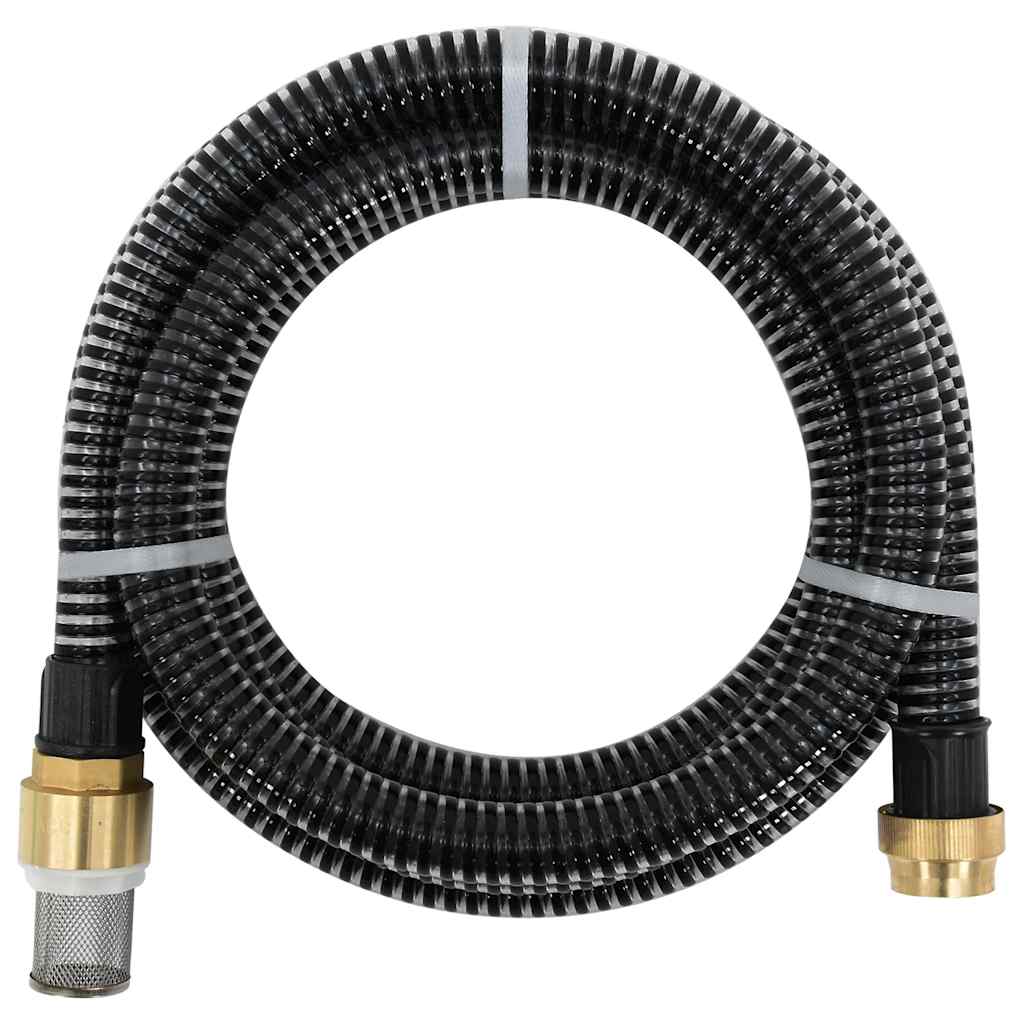 Tubo Di Aspirazione Con Connettori In Ottone 2M Nero