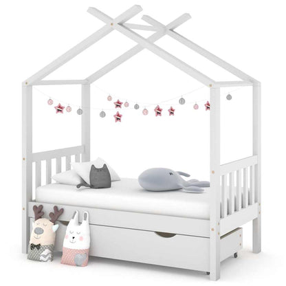 Giroletto Per Bambini Con Cassetto Legno Pino