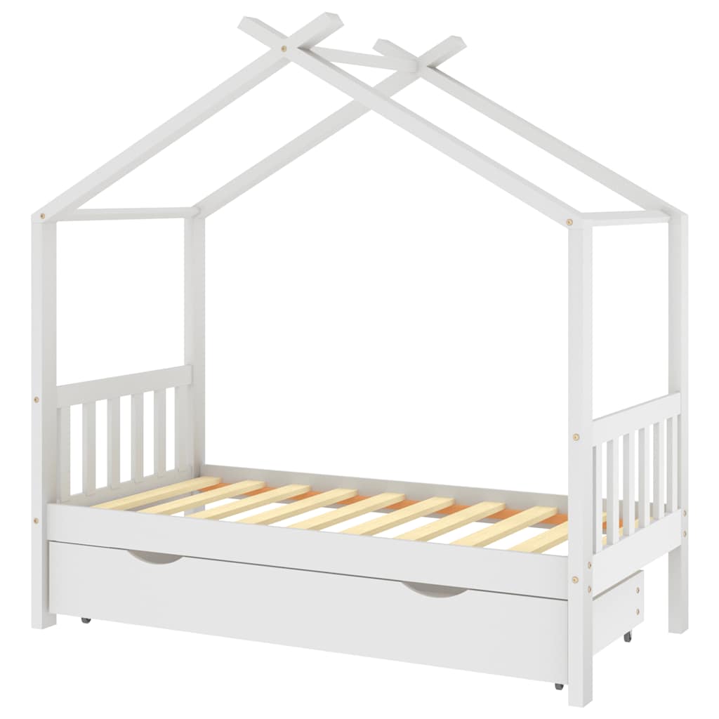 Giroletto Per Bambini Con Cassetto Legno Pino