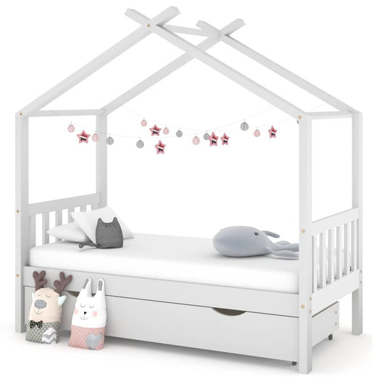 Giroletto Per Bambini Con Cassetto Legno Pino
