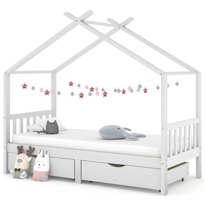 Giroletto Per Bambini Con Cassetto Legno Pino