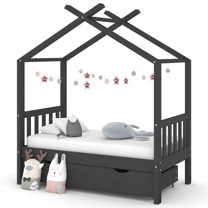 Giroletto Per Bambini Con Cassetto Legno Pino