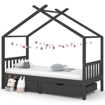 Giroletto Per Bambini Con Cassetto Legno Pino