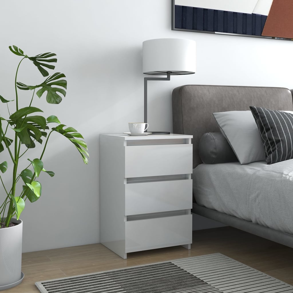 Comodino 40X35X62,5 Cm In Legno Multistrato