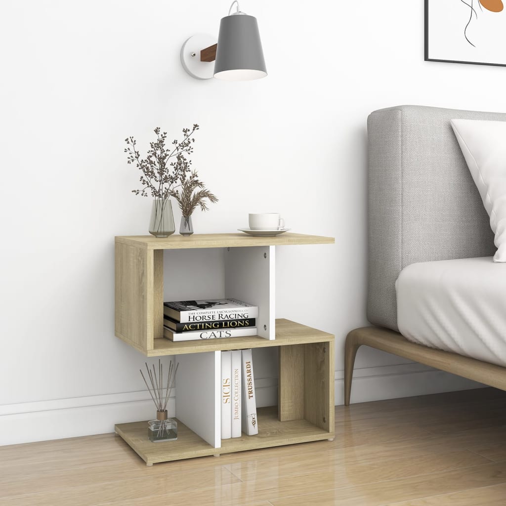 Comodini 2Pz 50X30X51,5 Cm Legno Multistrato
