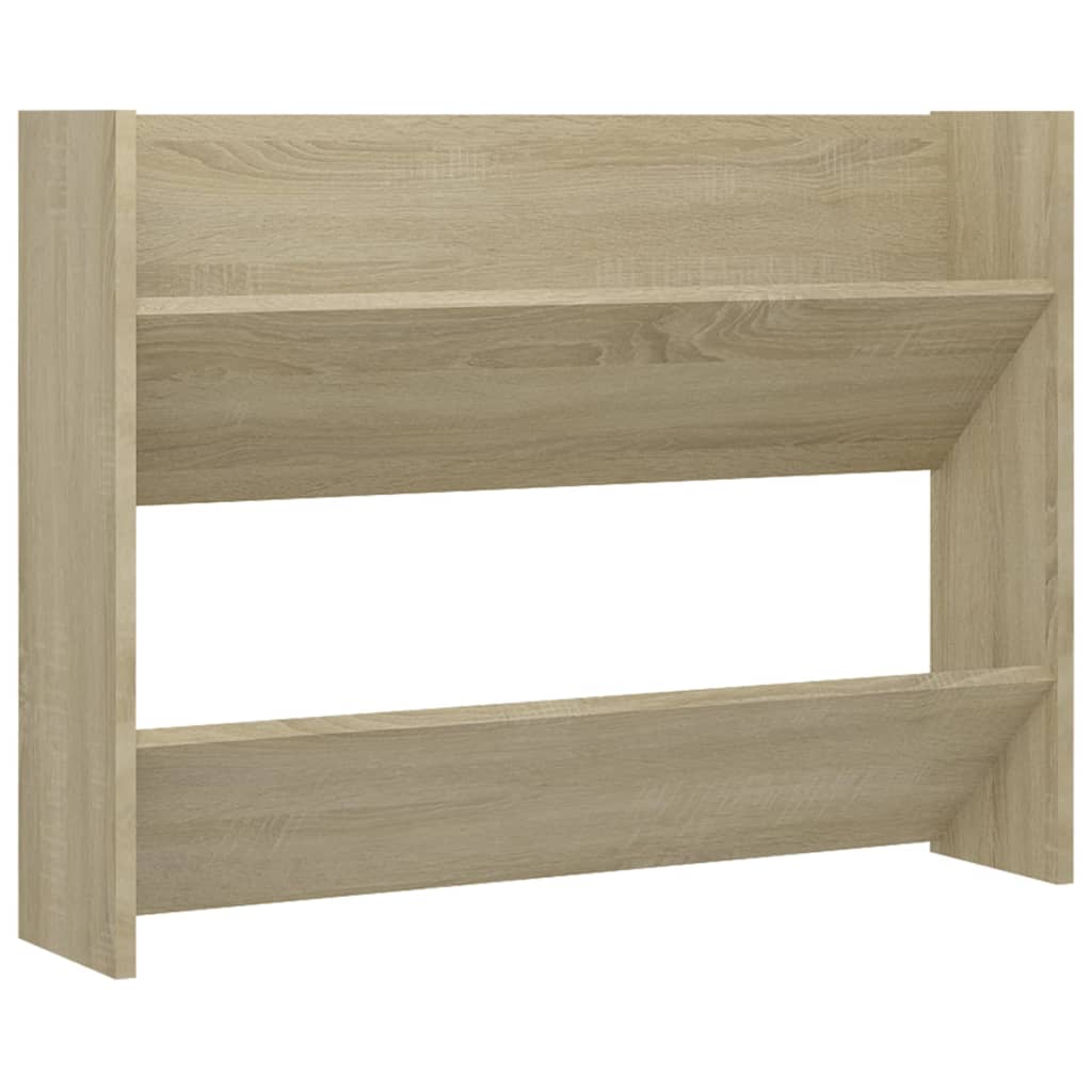Scarpiera A Muro 80X18X In Legno Multistrato Rovere Sonoma