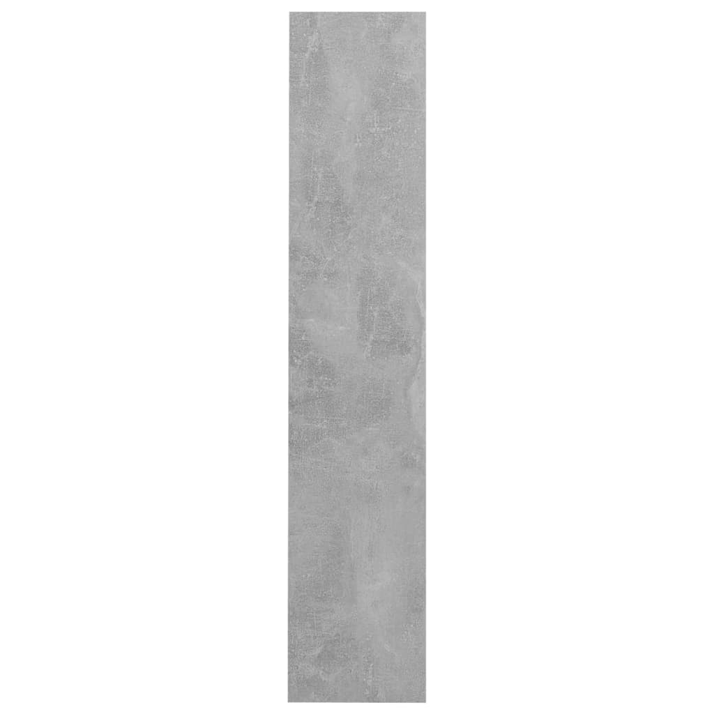 Scarpiera A Muro 60X18X90Cm In Legno Multistrato Grigio Cemento