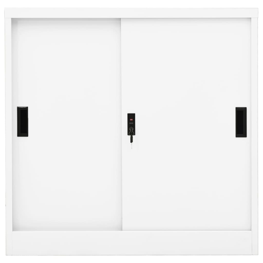 Armadio Per Ufficio Anta Scorrevole 90X40X90Cm Acciaio