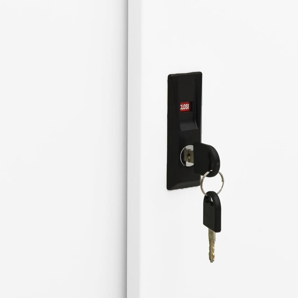 Armadio Per Ufficio Anta Scorrevole 90X40X90Cm Acciaio