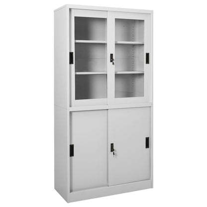 Armadio Ufficio Anta Scorrevole 90X40X180 Cm Acciaio