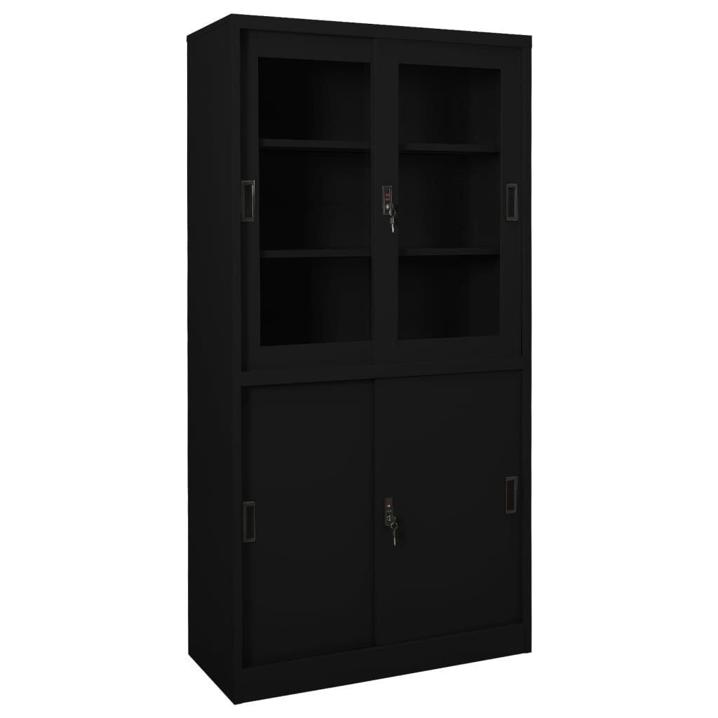 Armadio Ufficio Anta Scorrevole 90X40X180 Cm Acciaio