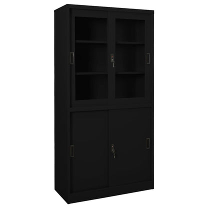 Armadio Ufficio Anta Scorrevole 90X40X180 Cm Acciaio