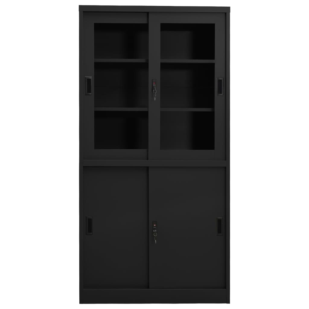 Armadio Ufficio Anta Scorrevole 90X40X180 Cm Acciaio