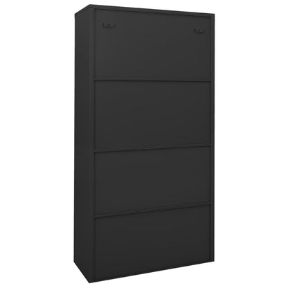 Armadio Ufficio Anta Scorrevole 90X40X180 Cm Acciaio