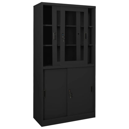 Armadio Ufficio Anta Scorrevole 90X40X180 Cm Acciaio