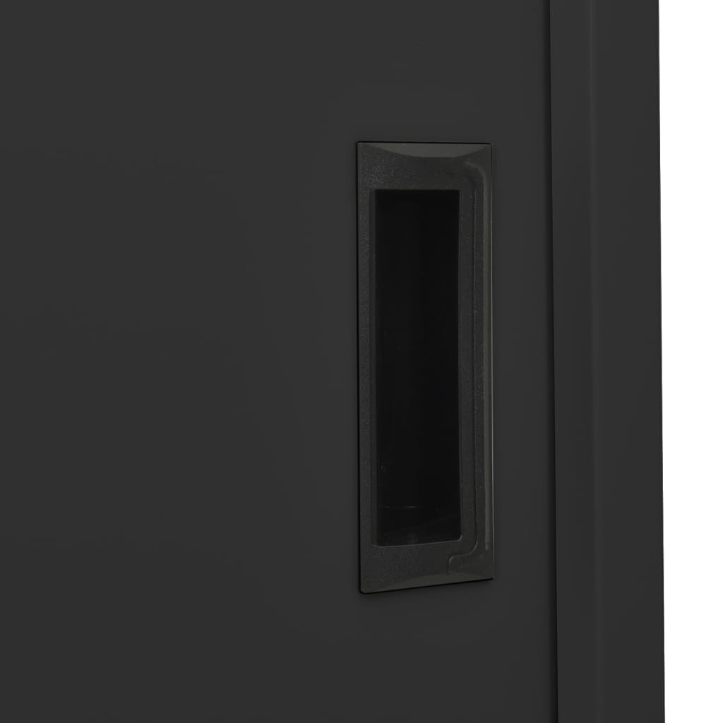 Armadio Ufficio Anta Scorrevole 90X40X180 Cm Acciaio