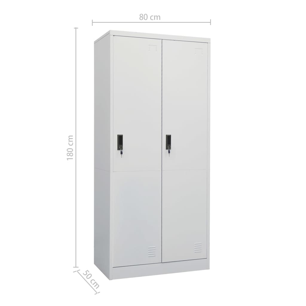 Armadio 80X50X180 Cm In Acciaio