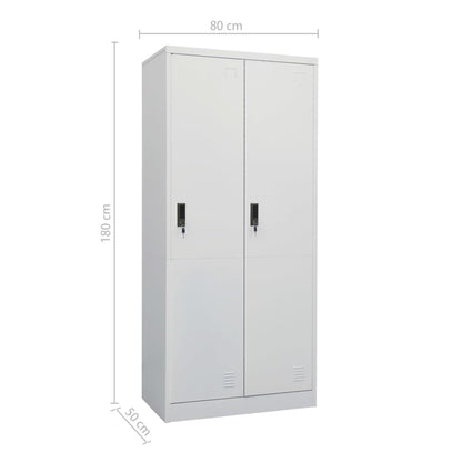 Armadio 80X50X180 Cm In Acciaio