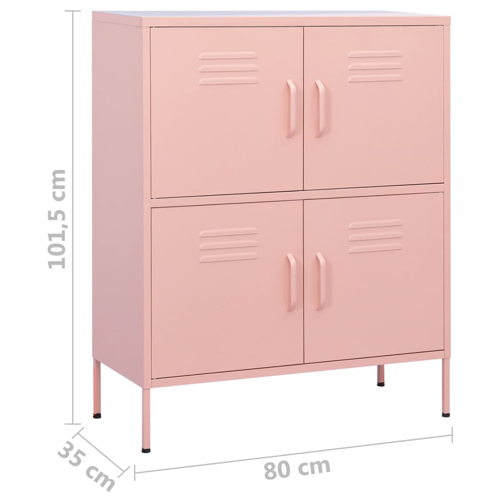 Armadietto 80X35X101,5 Cm In Acciaio