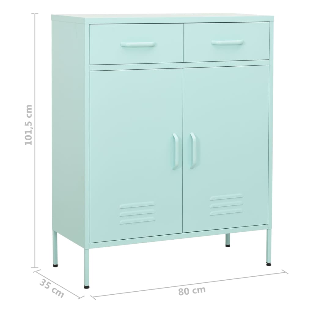 Armadietto 80X35X101,5 Cm In Acciaio