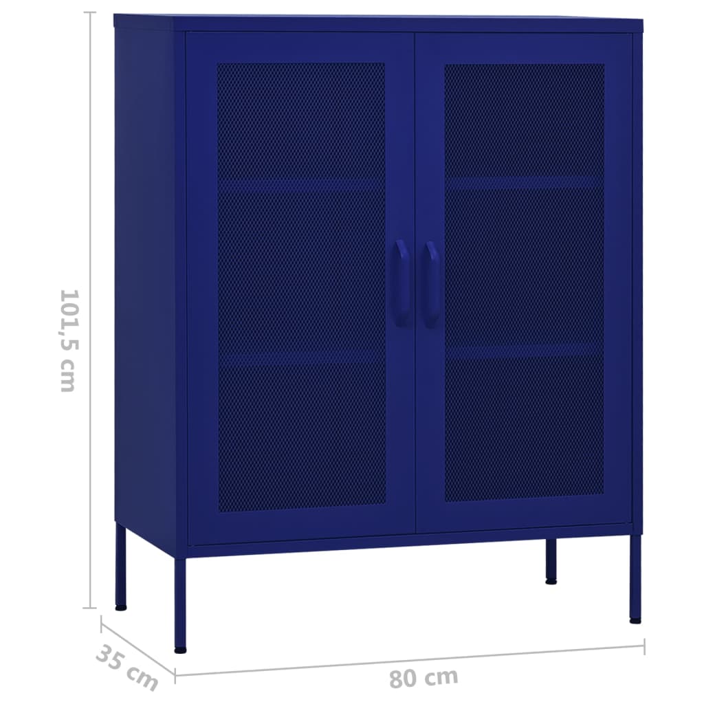 Armadietto 80X35X101,5 Cm In Acciaio