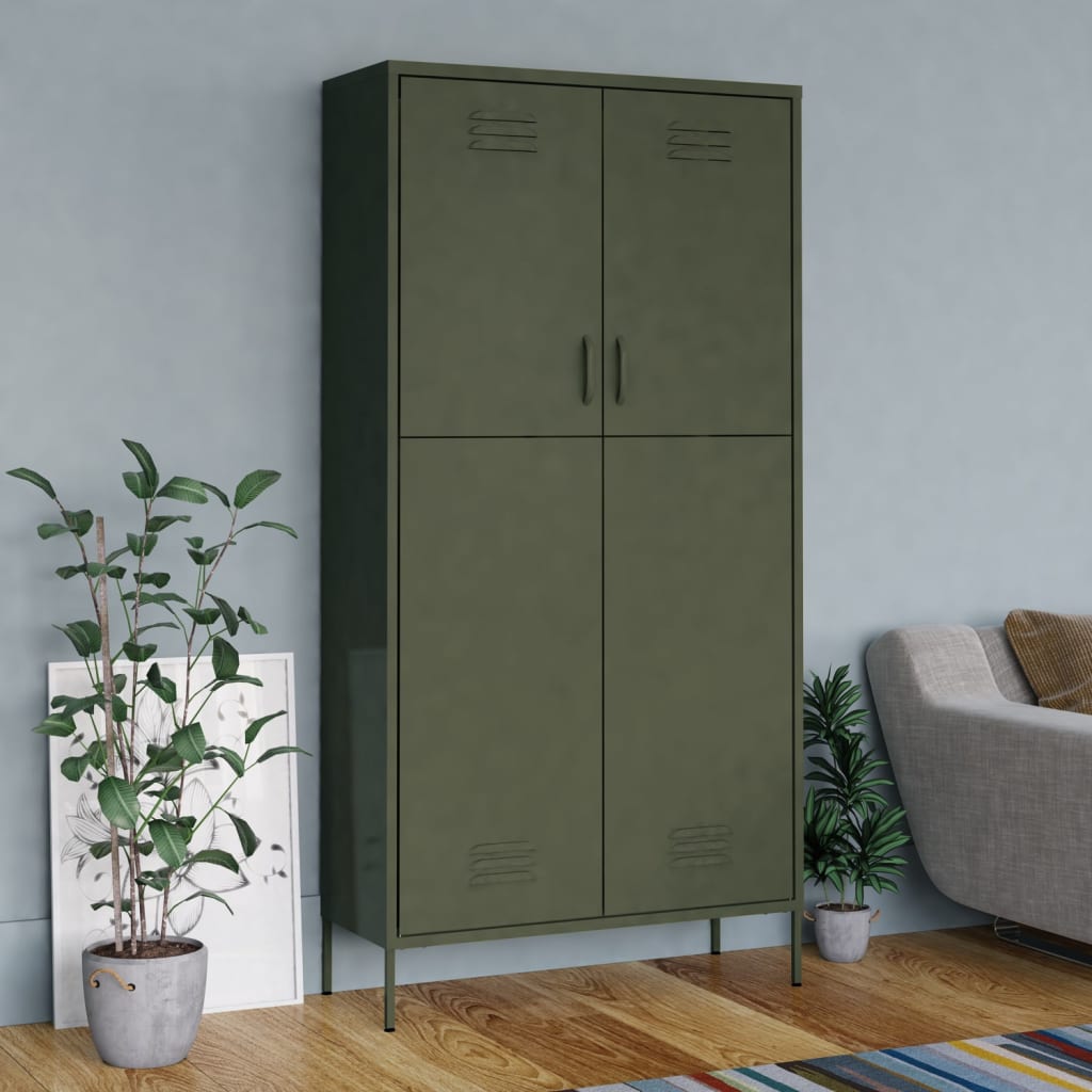 Armadio 90X50X180 Cm In Acciaio