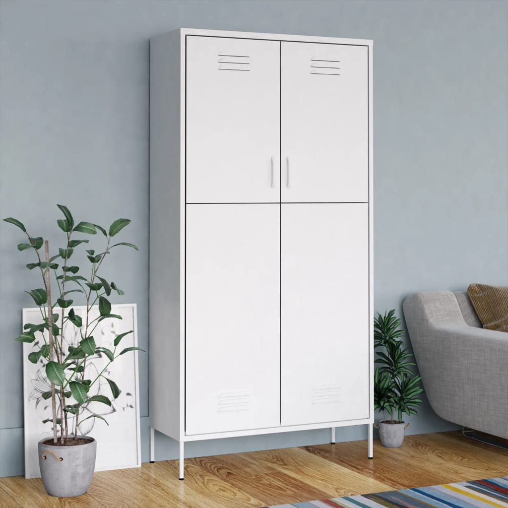 Armadio 90X50X180 Cm In Acciaio