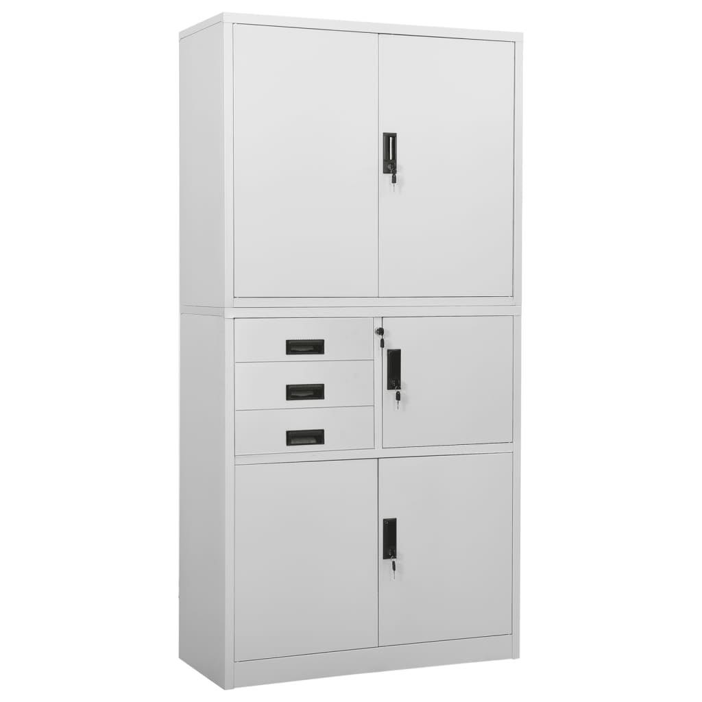 Armadio Per Ufficio 90X40X180 Cm In Acciaio