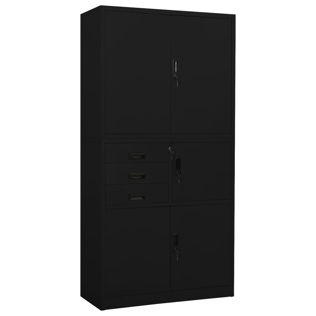 Armadio Per Ufficio 90X40X180 Cm In Acciaio