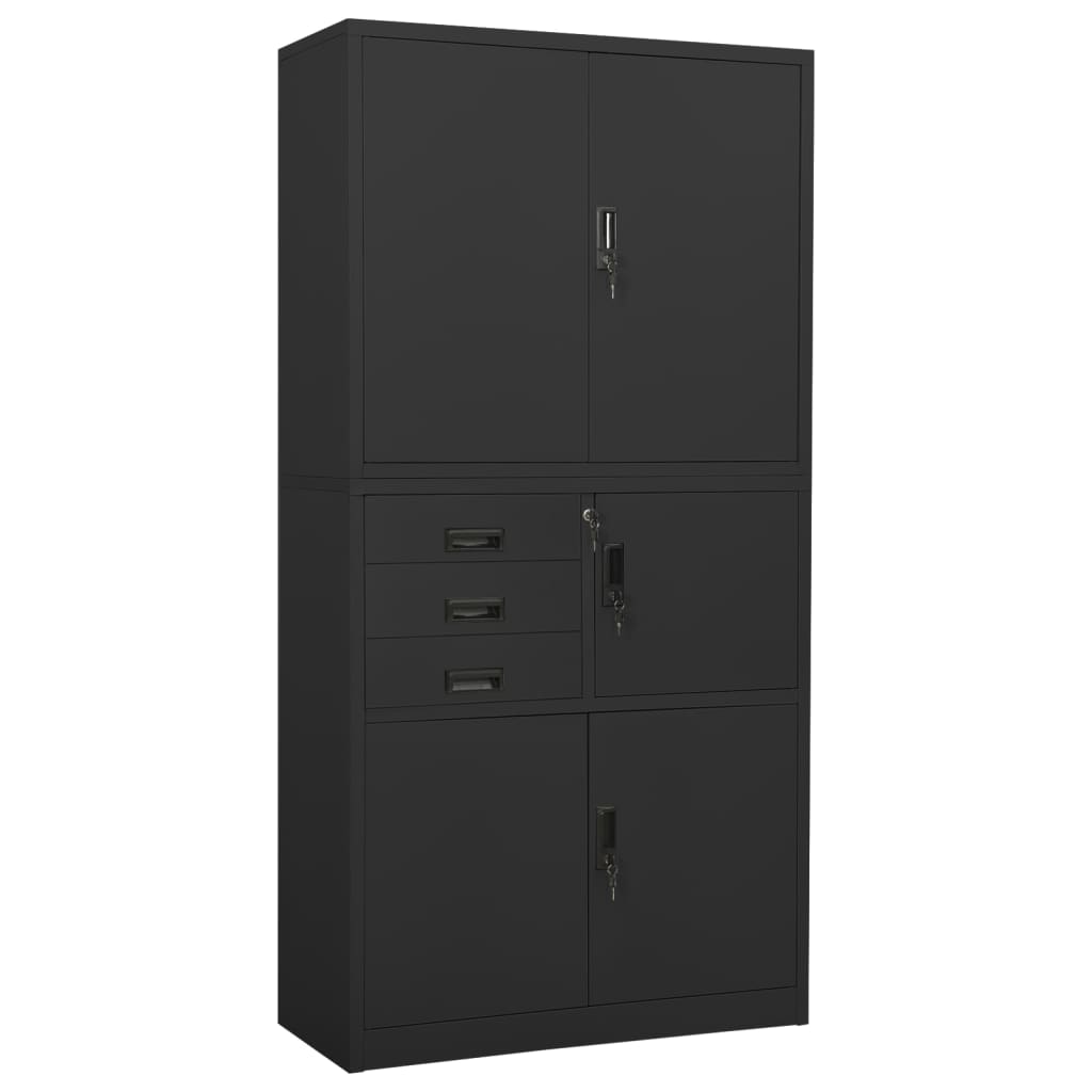 Armadio Per Ufficio 90X40X180 Cm In Acciaio