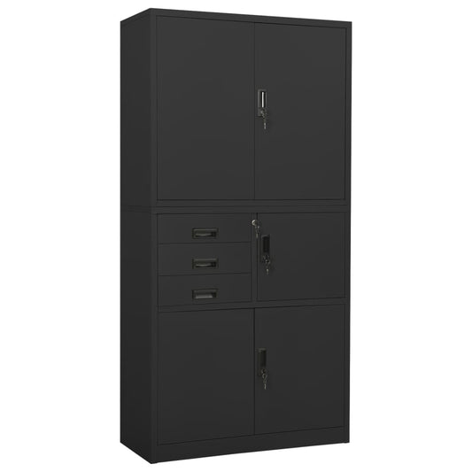 Armadio Per Ufficio 90X40X180 Cm In Acciaio