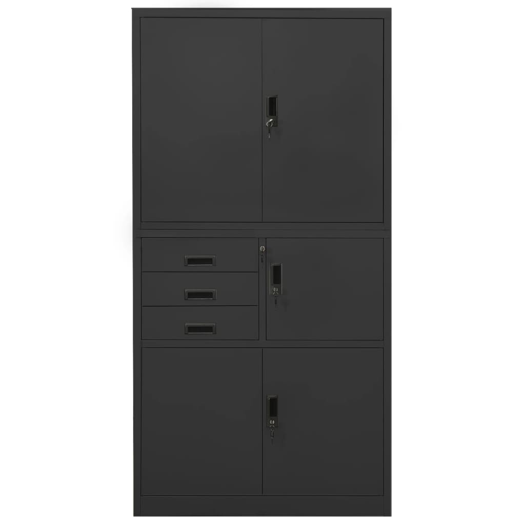 Armadio Per Ufficio 90X40X180 Cm In Acciaio
