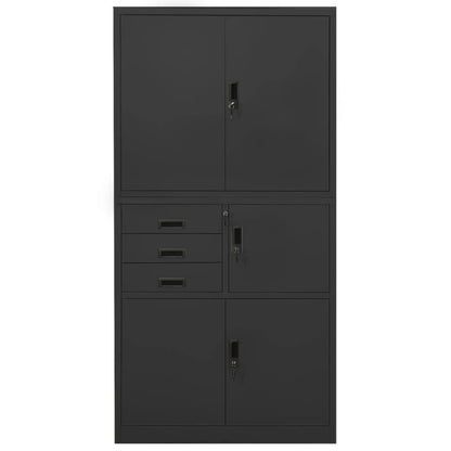 Armadio Per Ufficio 90X40X180 Cm In Acciaio
