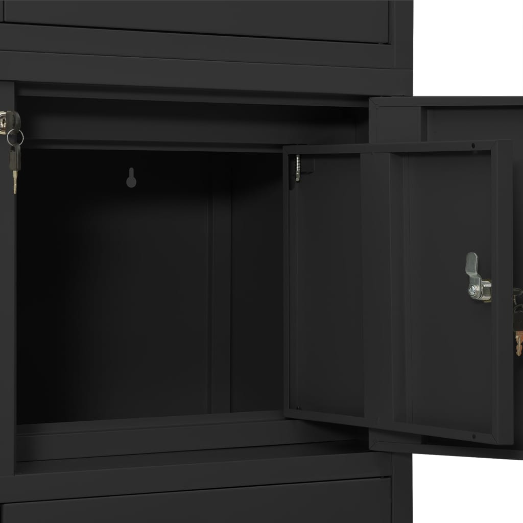 Armadio Per Ufficio 90X40X180 Cm In Acciaio